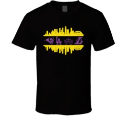 Los Angeles 2 City All Professional Sports Teams Super Fan T Shirt