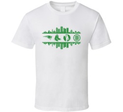 Boston City All Professional Sports Teams Super Fan T Shirt
