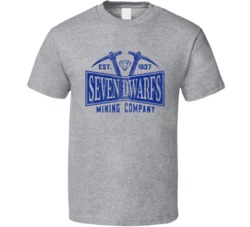 Seven Dwarfs Mining Company Funny Parody T Shirt