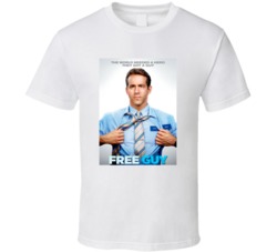 The Free Guy Ryan Reynolds Movie T Shirt
