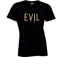 Evil Logo Thriller Tv Show Ladies T Shirt