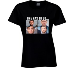 One Has To Go The Chris Show Down Funny Amy Berg Tweet Ladies T Shirt