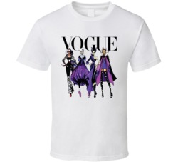 Vogue Maleficent Cruella Ursula Queen Parody Famous Female Cartoon Vil