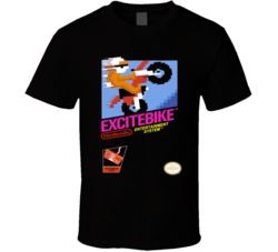 Nes Excitebike Retro Video Game Gamer Fan T Shirt