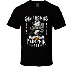 Jack Skellingtons Spiced Pumpkin Ale Halloween Fan T Shirt