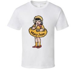 Mary Jane Pure Food Candy Retro Sweets Worn Look T Shirt
