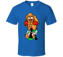 Bad Bull Mike Tyson Punch Out Characters Retro Video Game Gamer Fan T 