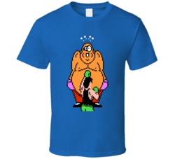 King Hippo Mike Tyson Punch Out Characters Retro Video Game Gamer Fan 