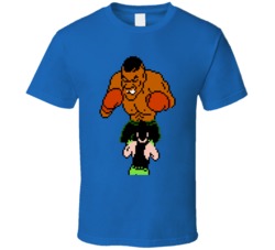 Mike Tyson Punch Out Characters Retro Video Game Gamer Fan T Shirt