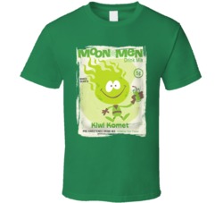 Moon Men Drink Mix Kiwi Komet Retro Food Foodie Worn Look T Shirt