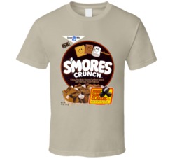 S'mores Crunch Retro Breakfast Cereal Foodie T Shirt