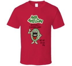 Mr Melon Flavored Candy Retro Sweet Vert Box T Shirt