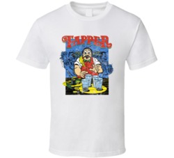 Tapper Retro Arcade Video Game Gamer Fan Worn Look T Shirt