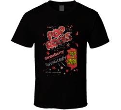 Pop Rocks Strawberry Popping Candy Retro Candy Wrapper Worn Look T Shi