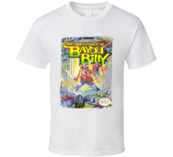 The Adventures Of Bayou Billy Retro Video Game Gamer Fan Worn Look T S