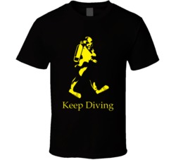 Keep Diving Funny Swimmer T Shirt