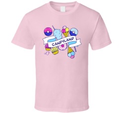 Candyland Cannabis Ganja Marijuana Strain Smoking Fan T Shirt