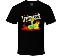 Trainwreck Cannabis Ganja Marijuana Strain Smoking Fan Worn Look T Shi