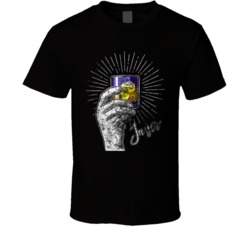 Jager Cannabis Ganja Marijuana Strain Smoking Fan Worn Look T Shirt