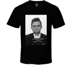 Johnny Cash Mugshot Music Fan T Shirt