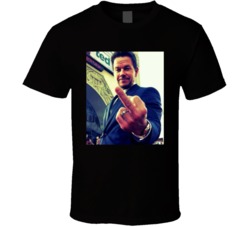 Mark Whalberg Middle Finger Funny Fan T Shirt