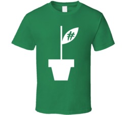 Hash Plant Cannabis Ganja Marijuana Strain Smoking Fan T Shirt