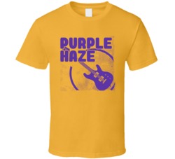 Purple Haze Cannabis Ganja Marijuana Strain Smoking Fan T Shirt