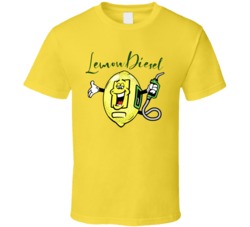 Lemon Diesel Cannabis Ganja Marijuana Strain Smoking Fan T Shirt