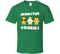 Monster Cookies Cannabis Ganja Marijuana Strain Smoking Fan T Shirt