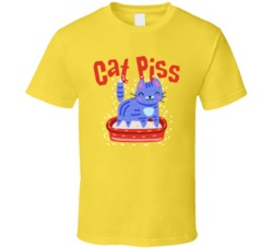 Cat Piss Cannabis Ganja Marijuana Strain Smoking Fan T Shirt