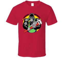 Grease Monkey Cannabis Ganja Marijuana Strain Smoking Fan T Shirt