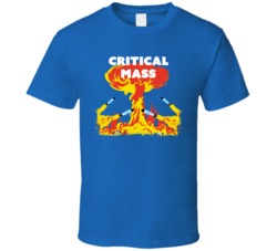 Critical Mass Cannabis Ganja Marijuana Strain Smoking Fan Worn Look T 