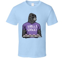 Gorilla Cookies Cannabis Ganja Marijuana Strain Smoking Fan T Shirt