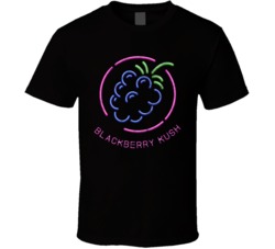 Blackberry Kush Cannabis Ganja Marijuana Strain Smoking Fan Worn Look 