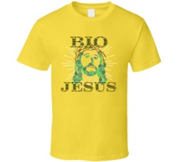 Bio Jesus Cannabis Ganja Marijuana Strain Smoking Fan T Shirt