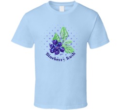 Blueberry Kush Cannabis Ganja Marijuana Strain Smoking Fan Worn Look T