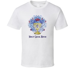 Holy Grail Kush Cannabis Ganja Marijuana Strain Smoking Fan Worn Look 