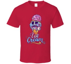Ice Cream Cannabis Ganja Marijuana Strain Smoking Fan Worn Look T Shir