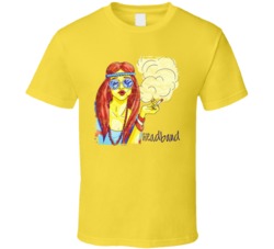 Headband Cannabis Ganja Marijuana Strain Smoking Fan Worn Look T Shirt