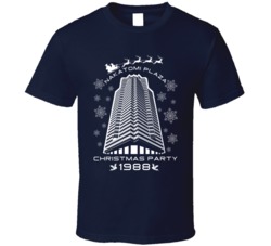 Nakatomi Plaza Christmas Party 1988 Die Hard Movie T Shirt