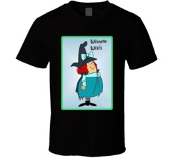 Winsome Witch Cartoon Character T Shirt