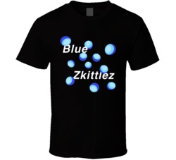 Blue Zkittlez Cannabis Ganja Marijuana Strain Smoking Fan T Shirt