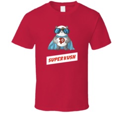 Super Kush Cannabis Ganja Marijuana Strain Smoking Fan T Shirt