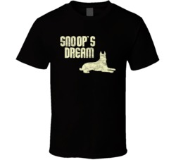 Snoop's Dream Cannabis Ganja Marijuana Strain Smoking Fan Worn Look T 