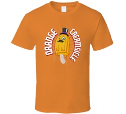 Orange Creamsicle Cannabis Ganja Marijuana Strain Smoking Fan T Shirt