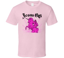 Jesus Og Cannabis Ganja Marijuana Strain Smoking Fan T Shirt
