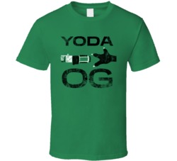 Yoda Og Cannabis Ganja Marijuana Strain Smoking Fan Worn Look T Shirt
