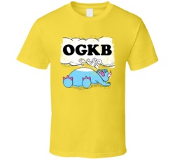 Ogkb Cannabis Ganja Marijuana Strain Smoking Fan Worn Look T Shirt