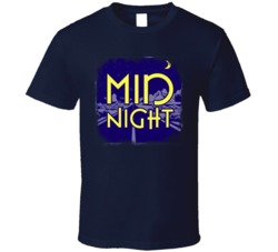 Midnight Cannabis Ganja Marijuana Strain Smoking Fan Worn Look T Shirt