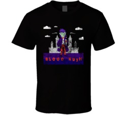 Blood Kush Cannabis Ganja Marijuana Strain Smoking Fan Worn Look T Shi